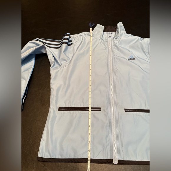Adidas Windbreaker Track Jacket Light Blue Size Small - Picture 14 of 15